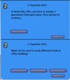 You may be asked questions by the parcel owner and you must answer them to complete the offer.